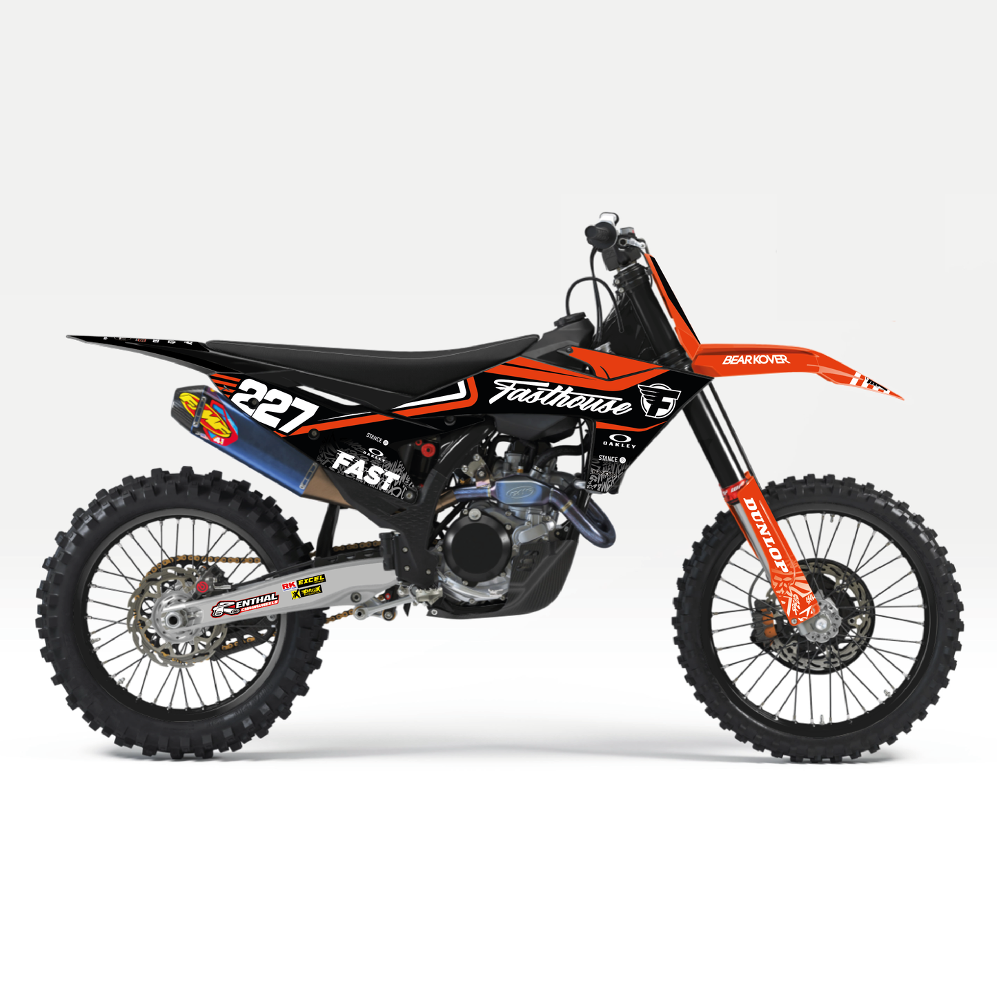 KIT DECO KTM FAST "orange blk"