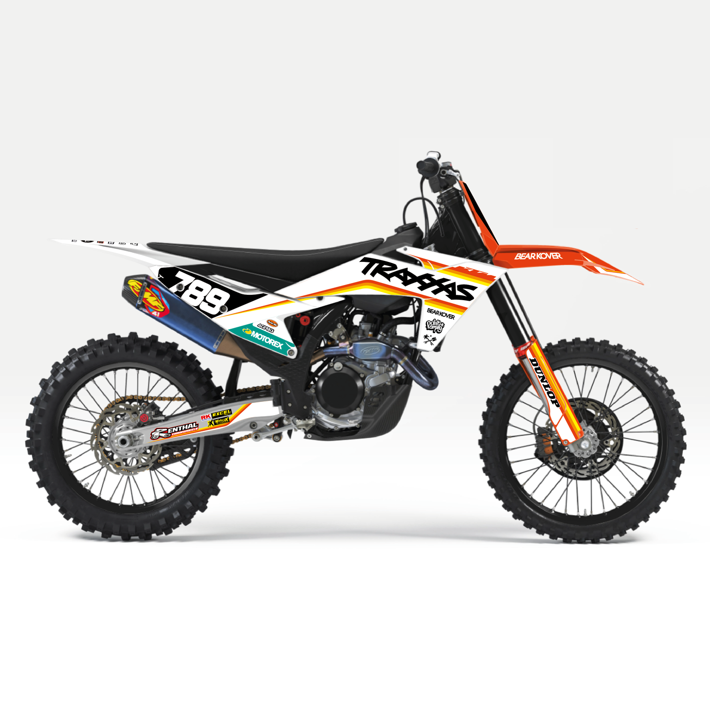 KIT DECO KTM BRING "orange wht"